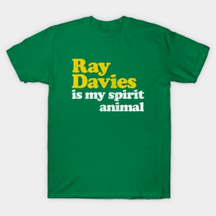 Ray Davies Is My Spirit Animal / Retro Faded Style T-Shirt